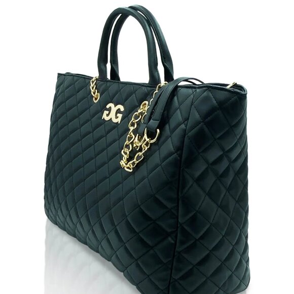 Gilda Paris Quilted Large Tote NWT - Picture 2 of 5
